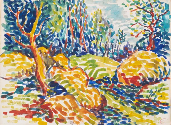 Henri-Edmond Cross — Attribué à Henri Edmond Cross — Paysage fauve
