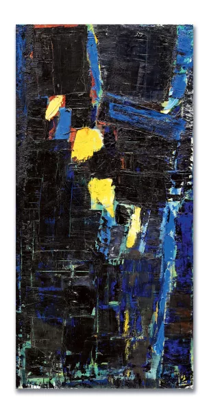 Olivier Debré — Bleu signe personnage, 1960-1961