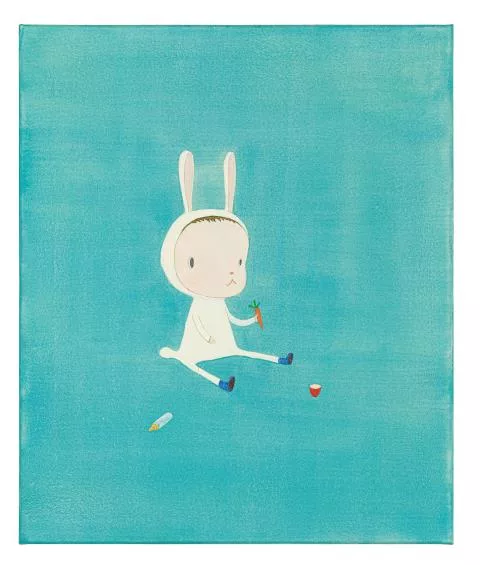 Yoshitomo Nara — Bunny in blue