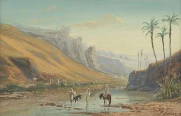 Eduard Heller — Paysage orientaliste