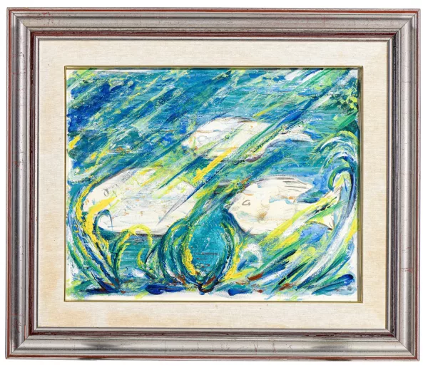 Mario Schifano — 3 poissons,