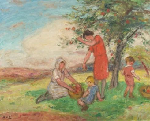 Georges d'Espagnat — La récolte des pommes