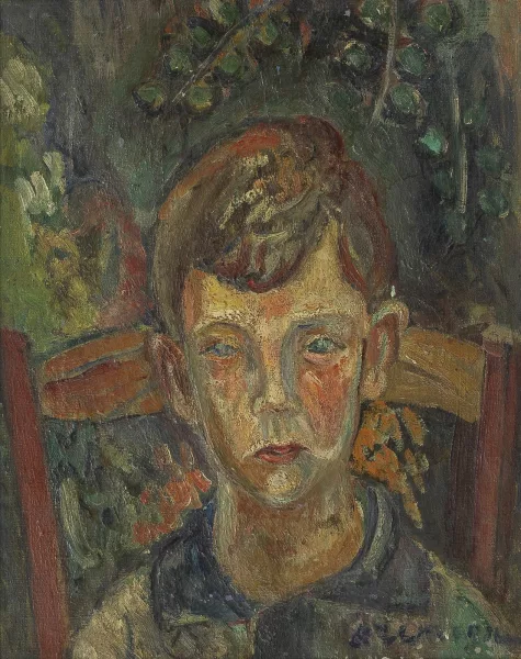 Pinchus Krémègne — Portrait de jeune garçon
