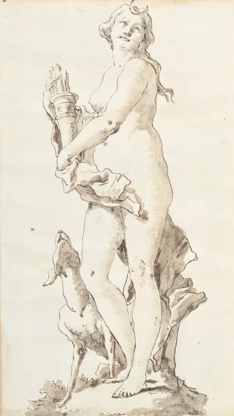 Giandomenico Tiepolo — Diane