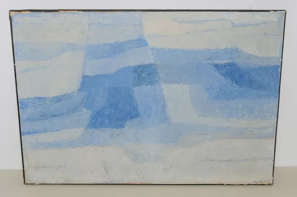 Serge Rezvani — Komposition in Blau