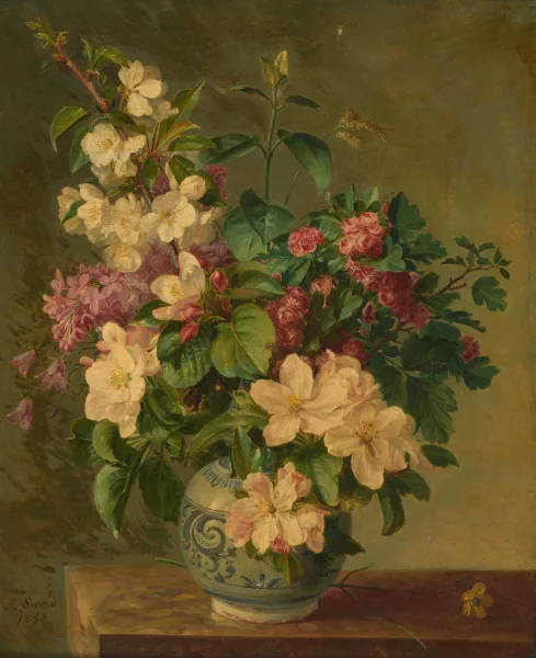 Louis Apollinaire Sicard — Blumenstillleben