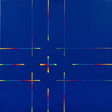 Paolo Minoli — Blau abstrakt, 1988