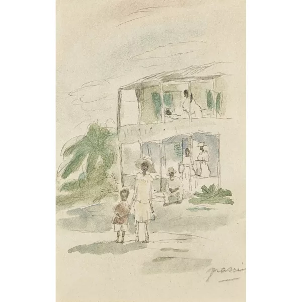 Jules Pascin — "À Charleston".
