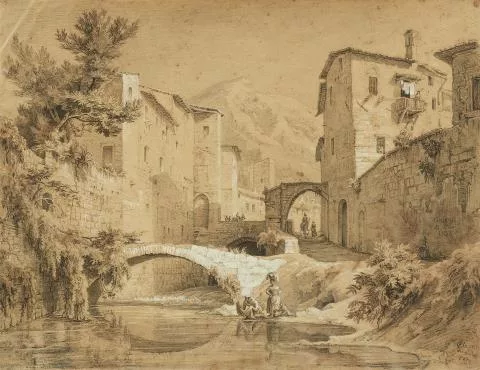 Georg Heinrich Busse — Wäscherinnen am Gubbio