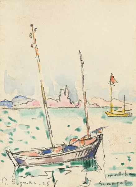 Paul Signac — "Le Trieux (un sinagot du Morbihan)"