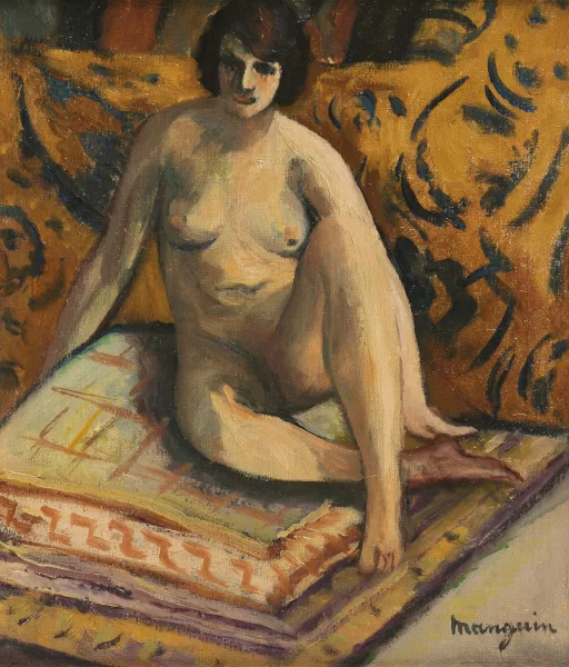 Henri Manguin — Nu accroupi, "Grenouillette", 1922