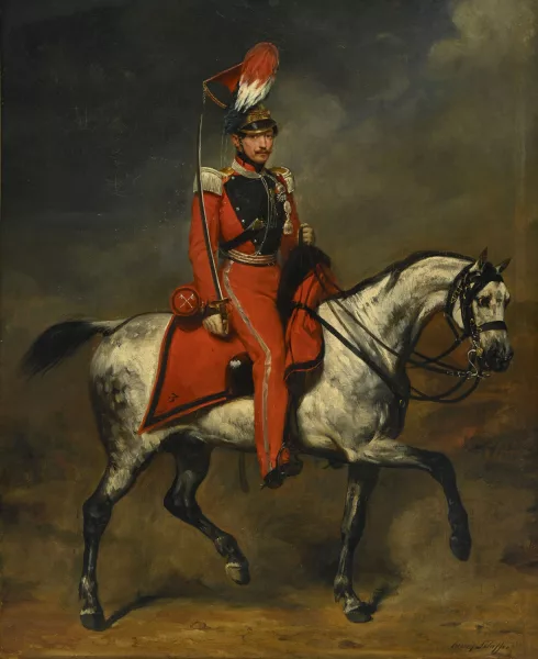 Henry Scheffer — Officier de la 3ème compagnie de lancier française 1965-1870
