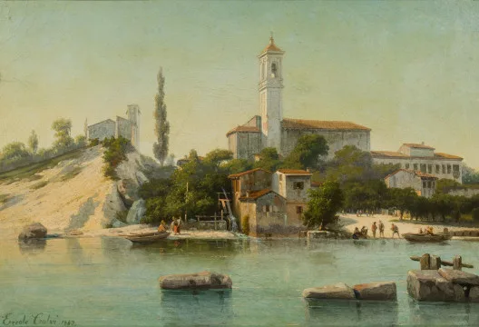 Ercole Calvi — Rivoltella sul lago di Garda, 1863