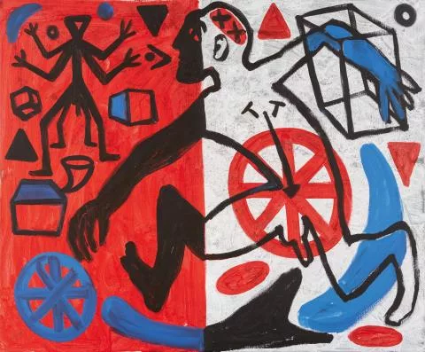 A. R. Penck — Sans titre (nouvel espace)