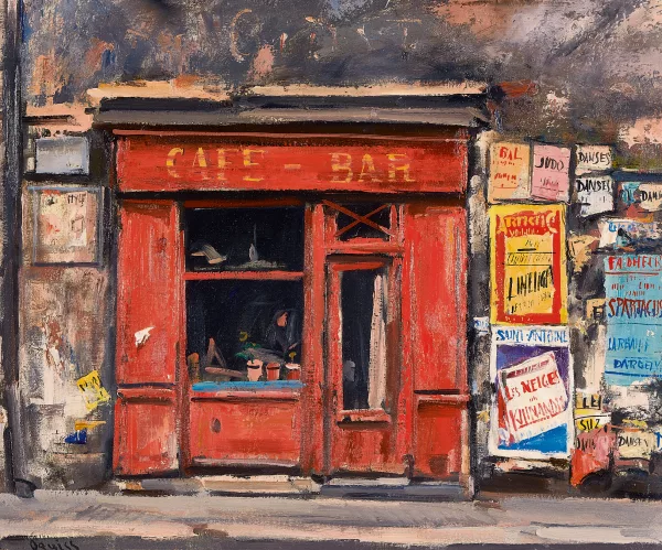 Takanori Oguiss — Café-Bar in der Rue de Charonne in Paris, 1959
