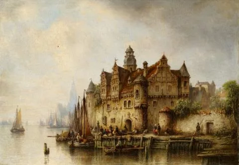 Ludwig Hermann — Am Ufer der Schelde bei Antwerpen