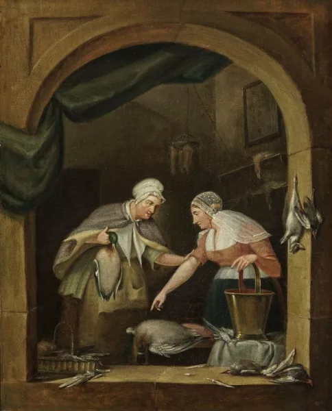 Jan de Ruyter — La marchande de volailles
