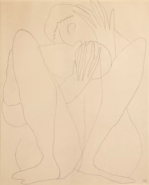 Henri Laurens — Henri Laurens (1885-1954), Femme assise, mine de