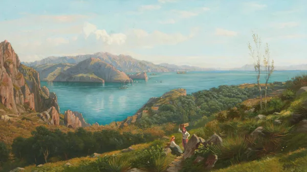 Charles Jones Way — Blick auf die Halbinsel von Sorrent von Capri aus