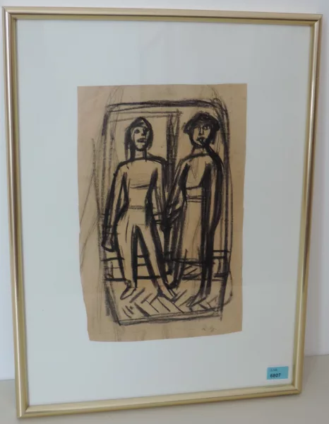 Karl Hubbuch — Zwei Figuren