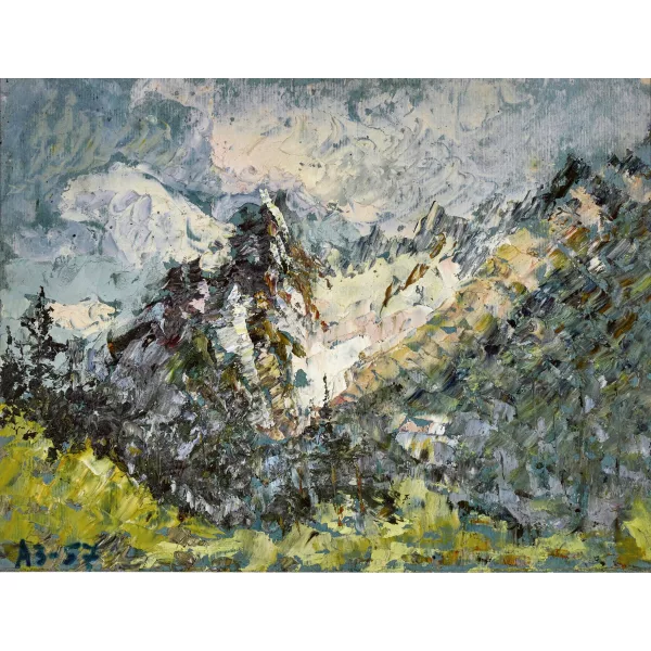 Anatoly Zverev — Paysage de montagne.