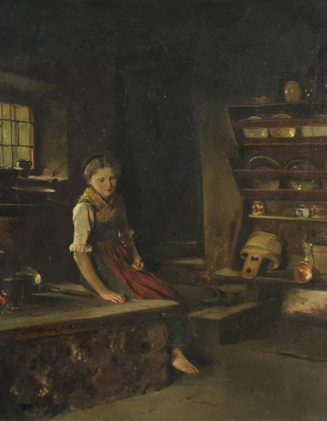 Ludwig Vollmar — Junges Mädchen in der Küche