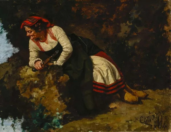 Oreste Cortazzo — Paysanne au pistolet