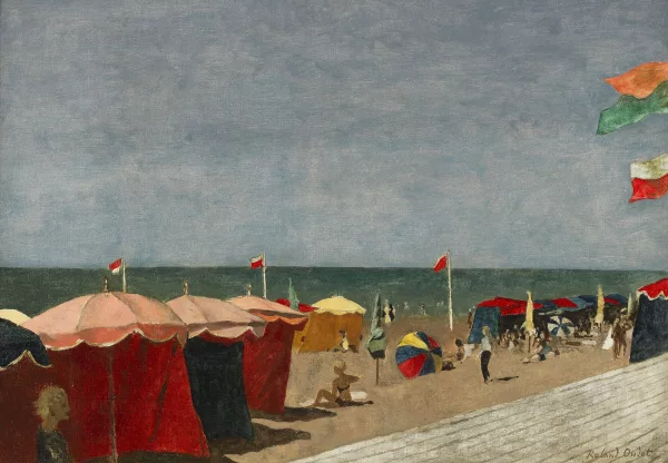 Roland Oudot — Plage de Trouville
