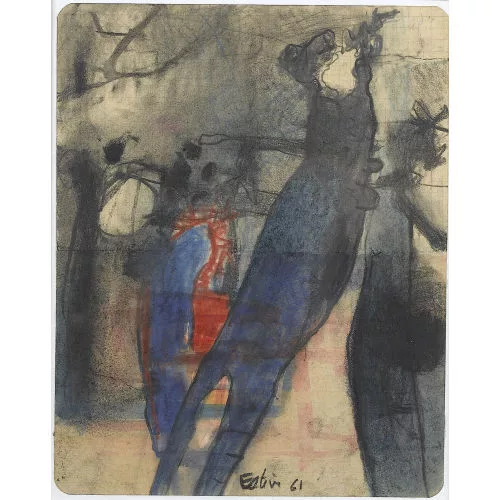 Maurice Estève — « Donna in un paesaggio ».