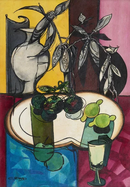 Claude Venard — Nature morte aux citrons