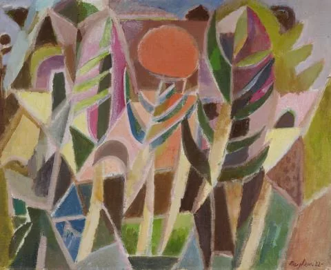 Eduard Bargheer — Sonne im Schilf