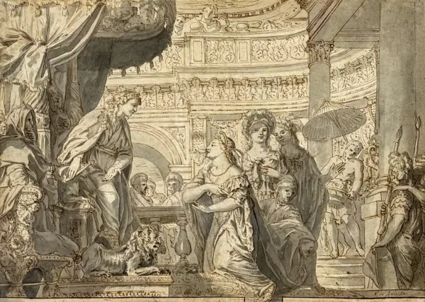 Gérard de Lairesse — La reine de Saba devant le roi Salomon