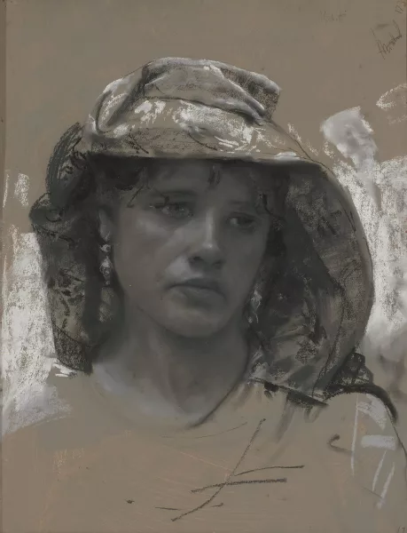 Francesco Paolo Michetti — Portrait de femme