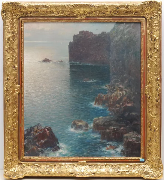 Franz Müller-Gossen — Vue des rochers de Land’s End, Cornouailles