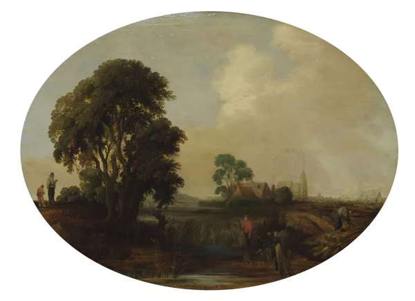Aernout van der Neer — Paysage animé