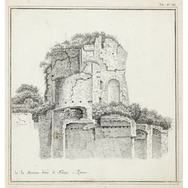 Achille Etna Michallon — Attribué à ACHILLE ETNA MICHALLON — "De la Maison dorée de Neron à Rome".