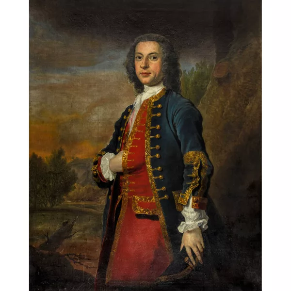 Joseph Highmore — Self Portrait as an Officer.