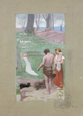 Pierre Puvis de Chavannes — Étude pour Sainte Geneviève en prière