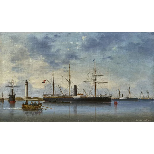 Basi Ivancovich — Der Dreimaster "Poluce" im Hafen.