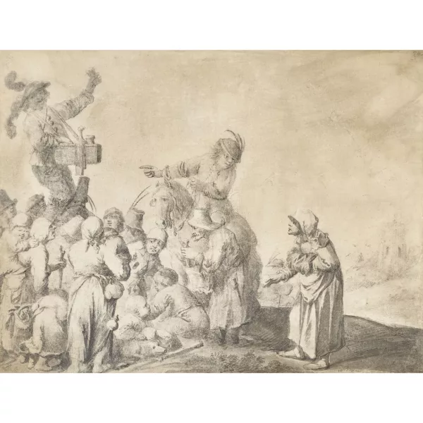 Pieter Quast — Quacksalber preist der Kundschaft seine Ware an.