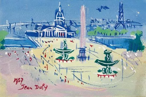 Jean Dufy — Place de la Concorde Paris