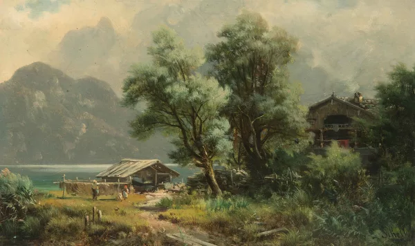 Ludwig Sckell — Berglandschaft mit See