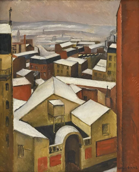 Jean Marchand — "Vue de l'atelier, hiver",