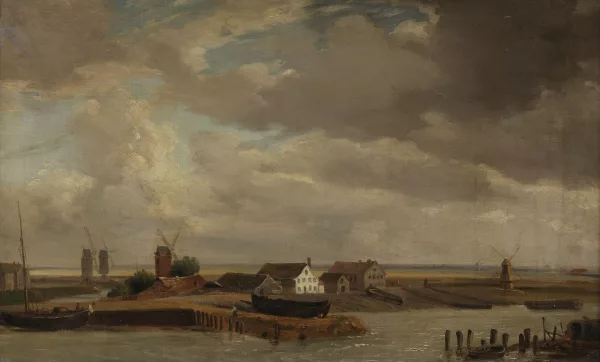 Georges Michel — Paysage aux moulins