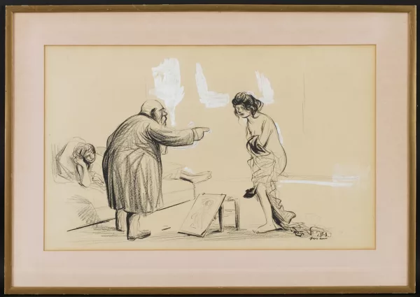 Jean-Louis Forain — L'artiste et le modèle,