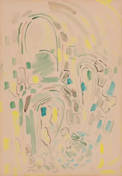 Pierre Tal Coat — Sans titre, vers 1950