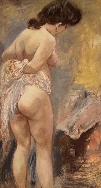 George Grosz — Stehender Halbakt, 1942