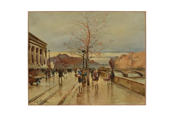 Eugène Galien — Les quais devant l'Assemblée nationale