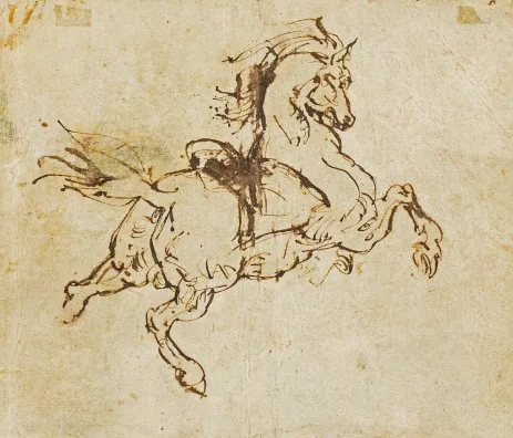 Théodore Géricault — Étude de cheval cabré, um 1812