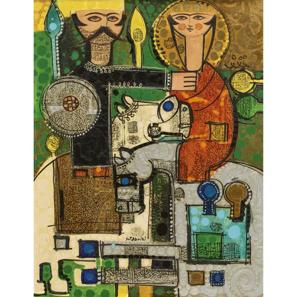 Sadegh Tabrizi — Coppia a cavallo